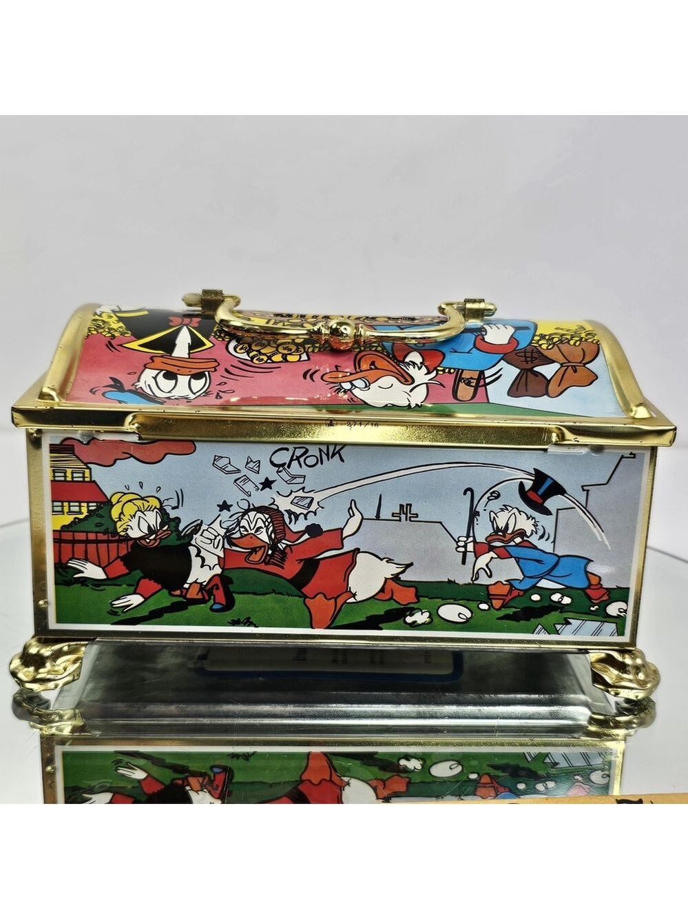 Disney Scholtens Candy Tin Coin Bank Toffee Box (No Candy) Donald Duck Germany - Picture 5 of 14